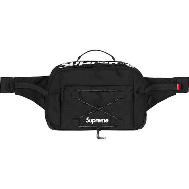 ウエストポーチsupreme waist bag 17ss ブラック