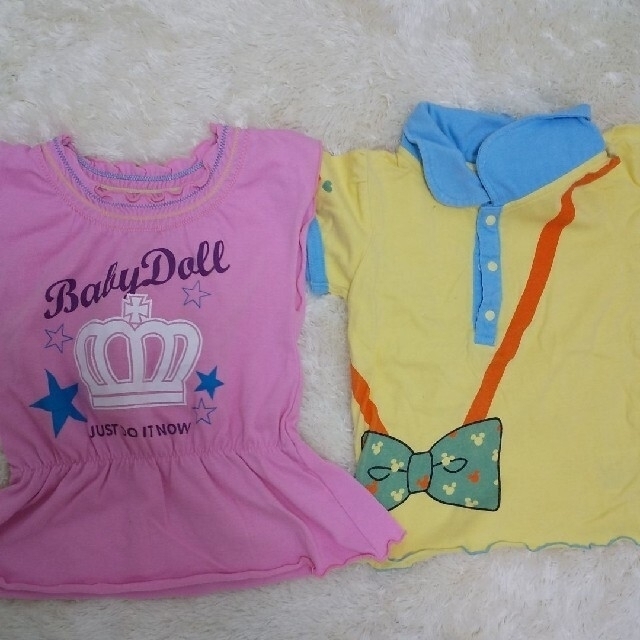 BABYDOLL(ベビードール)のベビードール 女の子 13点セット  70 80 90 半袖 Tシャツ ロンパ キッズ/ベビー/マタニティのベビー服(~85cm)(Ｔシャツ)の商品写真