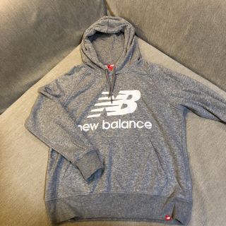 ニューバランス(New Balance)のニューバランス　フーディ　パーカー　スウェット　グレイ　L(パーカー)