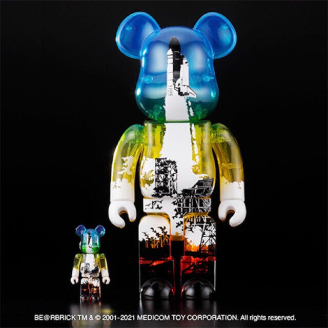 エンタメ/ホビーSPACE SHUTTLE BE@RBRICK 100% & 400%