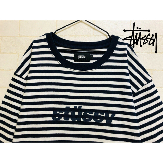 STUSSY(ステューシー)のstussy ボーダーTシャツ メンズのトップス(Tシャツ/カットソー(半袖/袖なし))の商品写真