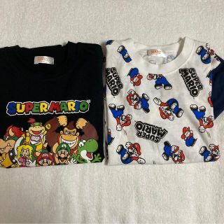 バンダイ(BANDAI)の新品スーパーマリオ　長袖シャツ140 2枚セット　タグなし(Tシャツ/カットソー)