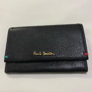 ポールスミス(Paul Smith)のポールスミス　マルチストライプ　名刺入れ　Paul Smith  ブラック(名刺入れ/定期入れ)