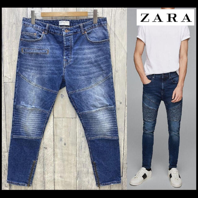 Zara 人気 Zara Man バイカースキニージーンズの通販 By けんと S Shop ザラならラクマ
