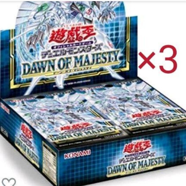 買取り実績  OF DAWN  遊戯王OCG - 遊戯王 MAJESTY 未開封　シュリンク付 3BOX Box/デッキ/パック
