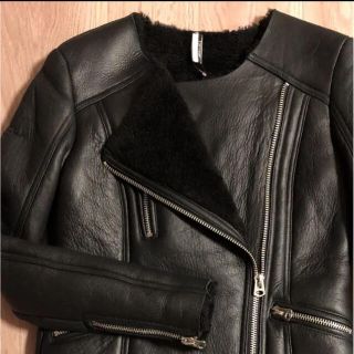 トップショップ(TOPSHOP)の専用ページ　新品　リアルムートン　ライダースとCASTワンピ(ライダースジャケット)