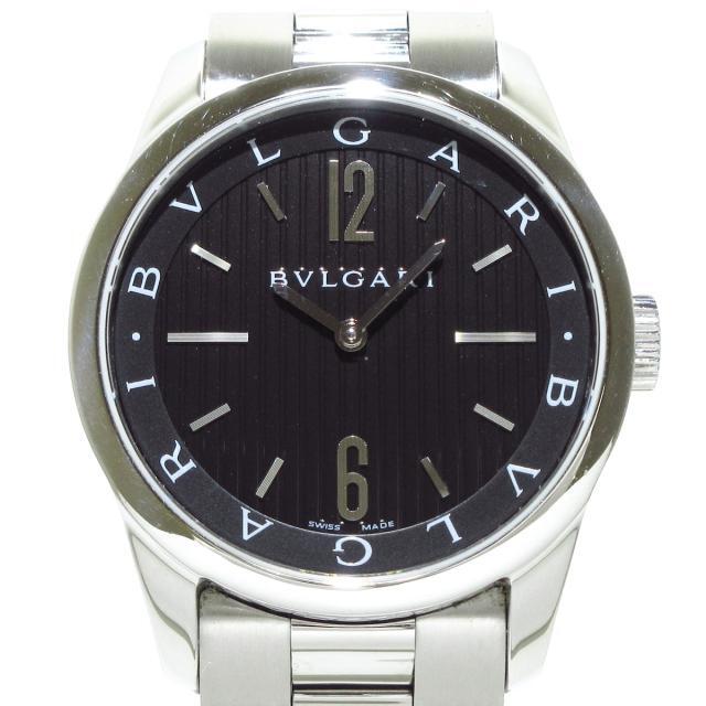 BVLGARI(ブルガリ)のブルガリ ソロテンポ ST37S メンズ SS 黒 メンズの時計(その他)の商品写真