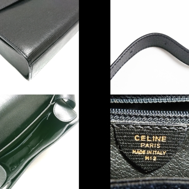 CELINE(セリーヌ) サークルロゴ 黒 レザー CELINE(セリーヌ) サークルロゴ 黒 レザー