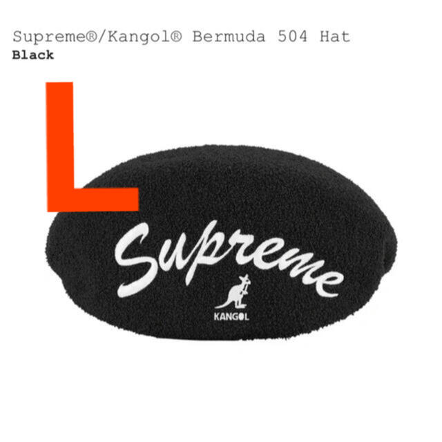 supreme kangol bermuda 504 hat L キャスケット