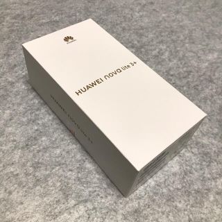 ファーウェイ(HUAWEI)の【新品・未開封】HUAWEI nova lite 3＋ ブラック SIMフリー(スマートフォン本体)