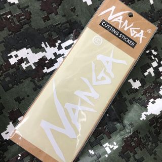 ナンガ(NANGA)の★補強あり★新品未使用　ナンガ　カッティングステッカー　白1枚(その他)