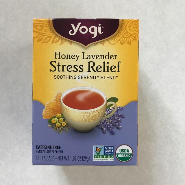 yogi honey Lavender Stress Relief ハーブティー 食品/飲料/酒の飲料(茶)の商品写真