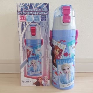 アナトユキノジョオウ(アナと雪の女王)のアナ雪 新品 470ml ロック付ワンプッシュダイレクトボトル(水筒)