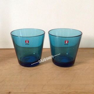 イッタラ(iittala)のグラス　ターコイズ(グラス/カップ)