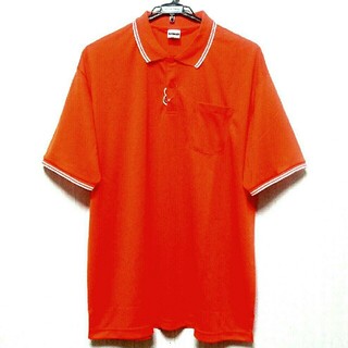 訳あり/特価【サイズ=4L】吸汗速乾/メンズ/半袖/ポロシャツ/orange(ポロシャツ)