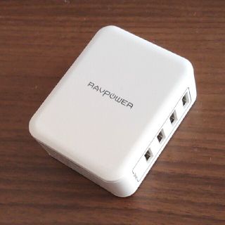 RAVPower 40W 4ポートUSB充電器(バッテリー/充電器)