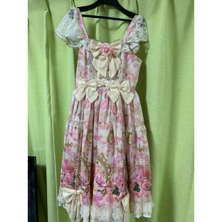 アンジェリックプリティー(Angelic Pretty)のRose Museum jsk 3点セット Angelic Pretty(ひざ丈ワンピース)