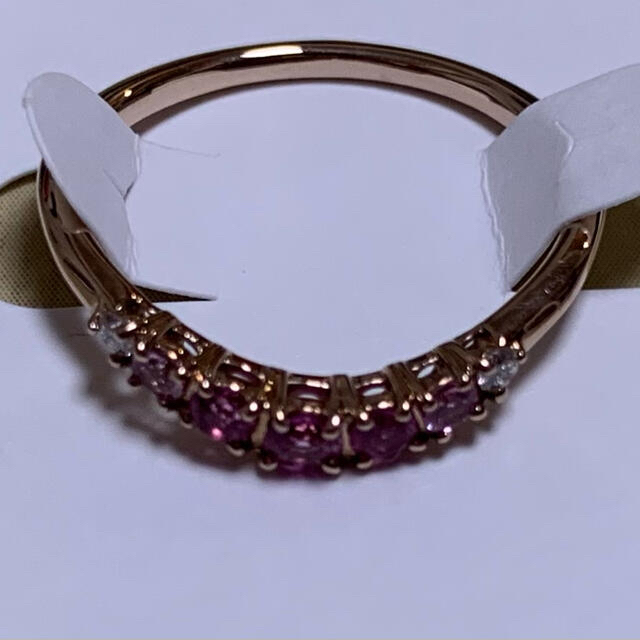 STAR JEWELRY(スタージュエリー)の最終お値下げ☻18kピンクゴールド ダイヤモンド・ピンクサファイア12号リング レディースのアクセサリー(リング(指輪))の商品写真