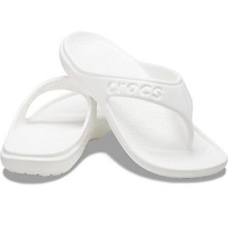 クロックス(crocs)の30cm クロックス バヤ フリップ Baya Flip ホワイト M12(ビーチサンダル)