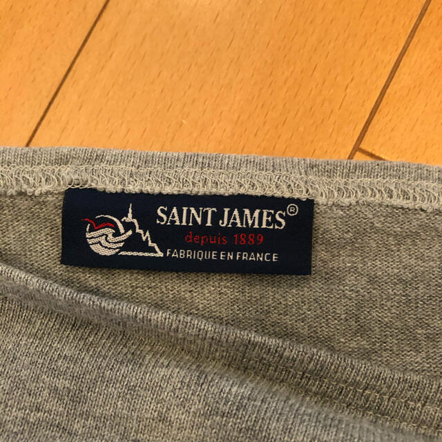 SAINT JAMES(セントジェームス)のセントジェームス エルボーパッチ　グレー　SM レディースのトップス(カットソー(長袖/七分))の商品写真