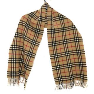 バーバリー(BURBERRY)のバーバリーズ美品  チェック柄 ウール(マフラー/ショール)