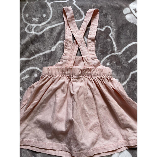 NEXT(ネクスト)のnext baby うさぎジャンパースカート ピンク　12-18m 86 キッズ/ベビー/マタニティのベビー服(~85cm)(スカート)の商品写真