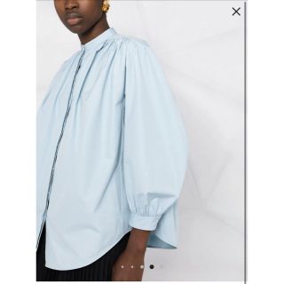 ジルサンダー(Jil Sander)の売れなければ取り消します！ジルサンダー　ギャザー バルーンスリーブ シャツ(シャツ/ブラウス(長袖/七分))