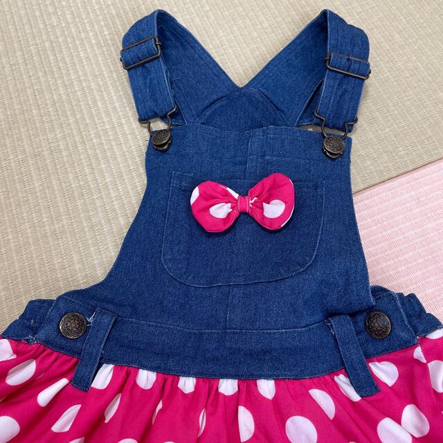 SHOO・LA・RUE(シューラルー)のミニ様専用☆ミニー ジャンパースカート 110 キッズ/ベビー/マタニティのキッズ服女の子用(90cm~)(スカート)の商品写真