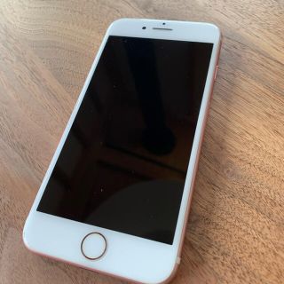 アイフォーン(iPhone)のiphone7 128gb ローズゴールドsimフリー、バッテリー良　おまけ付き(スマートフォン本体)