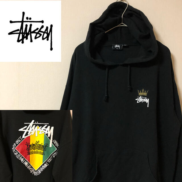 STUSSY(ステューシー)の【バックプリント必見！】ステューシー 背面ビッグプリント フーディパーカー メンズのトップス(パーカー)の商品写真