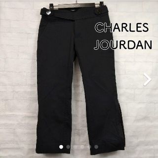 シャルルジョルダン(CHARLES JOURDAN)のCHARLES JOURDAN クロップド パンツ 黒(クロップドパンツ)