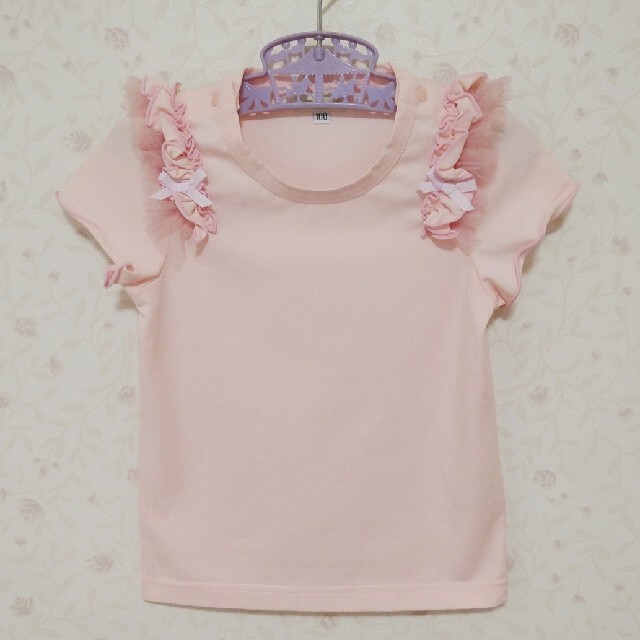 ⑦ パンパンチュチュ  半袖 トップス 100 キッズ/ベビー/マタニティのキッズ服女の子用(90cm~)(Tシャツ/カットソー)の商品写真