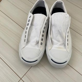 コンバース(CONVERSE)のconverse ジャックパーセル　白　（箱なし）(スニーカー)