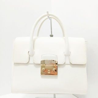 フルラ(Furla)のフルラ メトロポリス アイボリー レザー(ハンドバッグ)