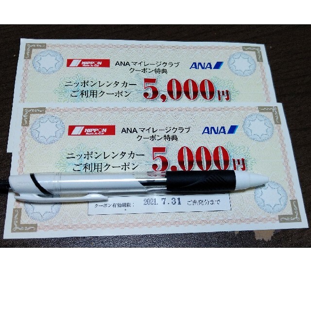 ニッポンレンタカークーポン1万円分