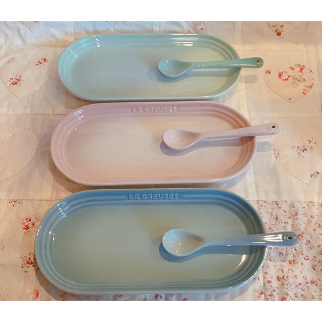 LE CREUSET(ルクルーゼ)のルクルーゼ　ロングプレート3点セット インテリア/住まい/日用品のキッチン/食器(食器)の商品写真