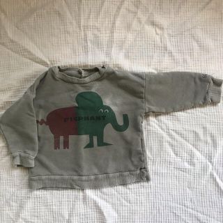 ボボチョース(bobo chose)のbobo choses  スウェット  ゾウさん柄(Tシャツ/カットソー)