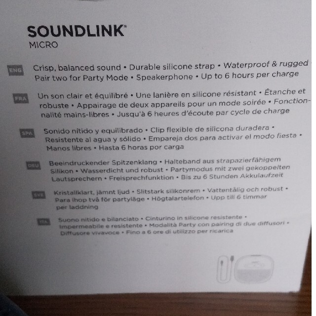 SOUNDLINK Micro Bluetooth speakerスマホ/家電/カメラ