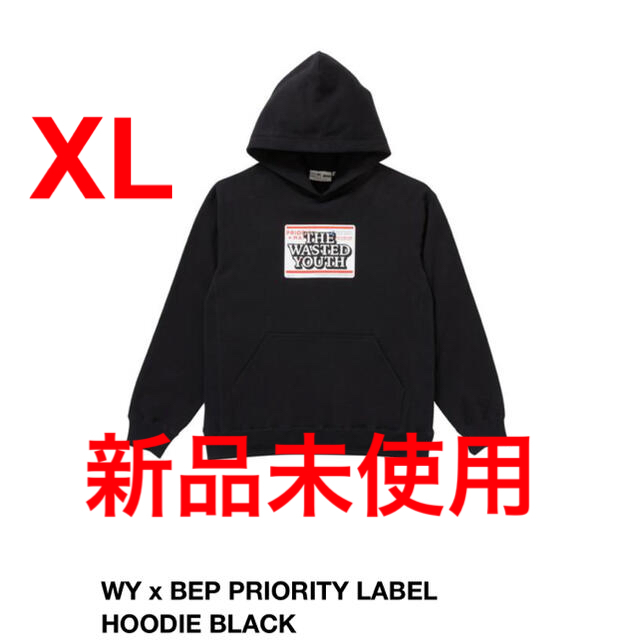 メンズWY x BEP PRIORITY LABEL HOODIE BLACK XL