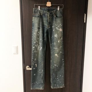 HELMUT LANG ペイントコーデュロイパンツ アイスグレー 本人期