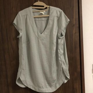 エイチアンドエム(H&M)のＨ&M ミント色 ブラウス(シャツ/ブラウス(半袖/袖なし))