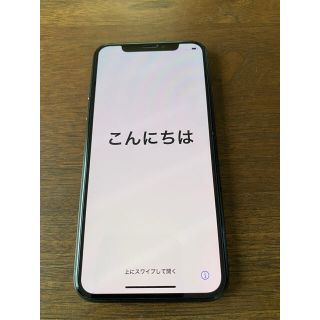 アップル(Apple)の【美品】iPhone X 64GB SIMフリー　バッテリー93%(スマートフォン本体)