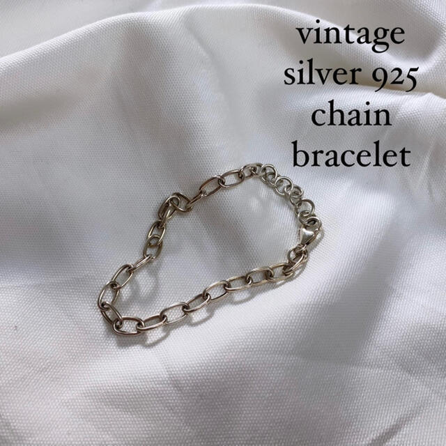 vintage silver925 chain bracelet bangle