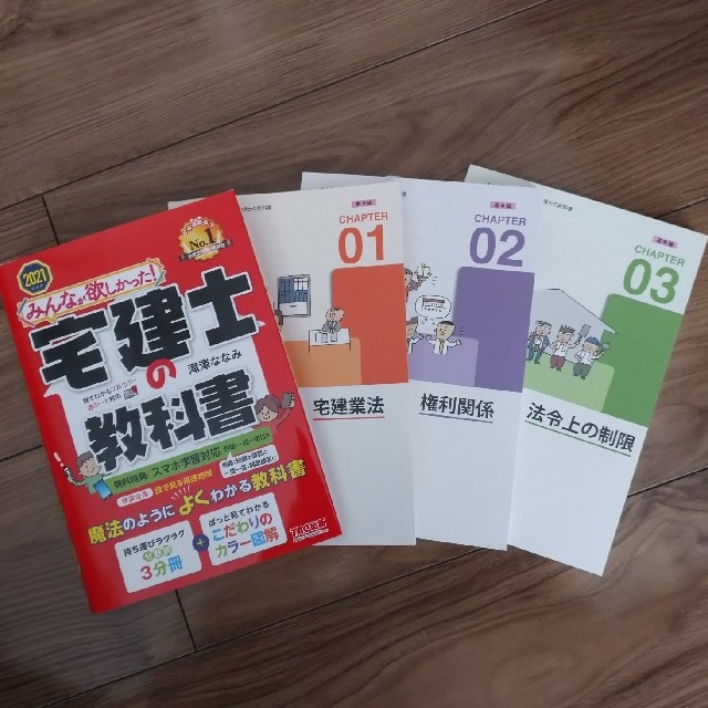 TAC出版(タックシュッパン)の2021年度版 みんなが欲しかった！ 宅建士の参考書3冊セット   エンタメ/ホビーの本(資格/検定)の商品写真