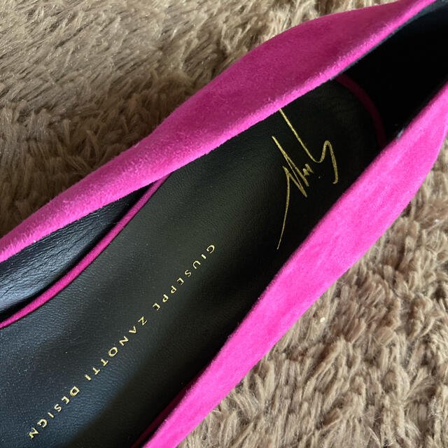 未使用】GIUSEPPE ZANOTTI DESIGN☆可愛いピンクのパンプス