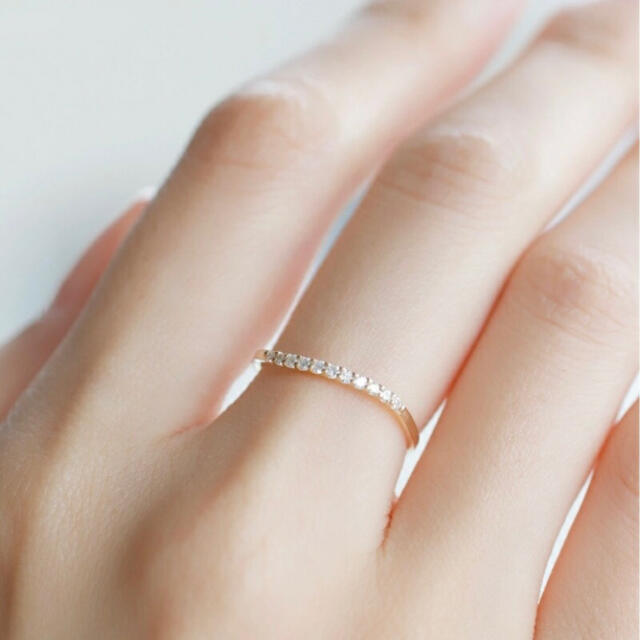 SIENA ROSE 11粒ダイヤのラインリング シエナ ロゼ リングの通販 SIENA ROSE 11粒ダイヤのラインリング シエナ ロゼ リングの通販