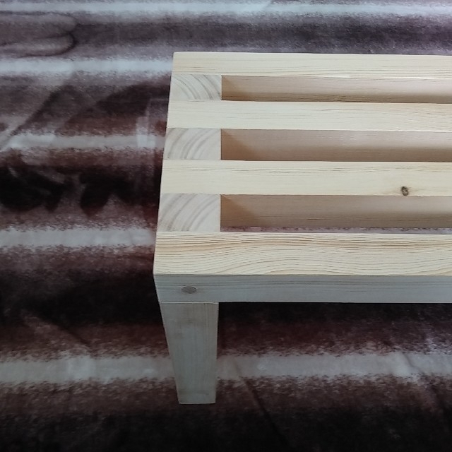 ベンチ　花台　木工　木製 ハンドメイドのインテリア/家具(家具)の商品写真