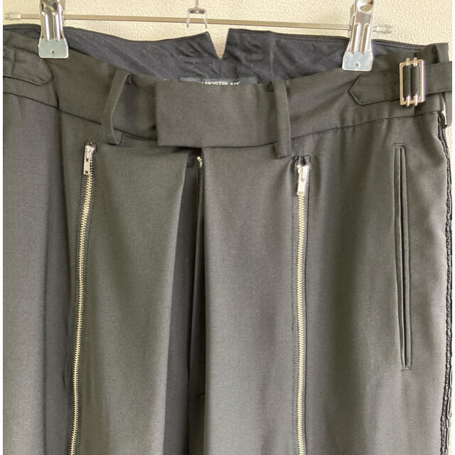 Yohji Yamamoto(ヨウジヤマモト)のALMOSTBLACK 18ss flont zip wide pants メンズのパンツ(スラックス)の商品写真