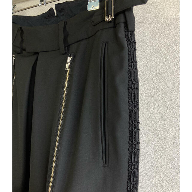 Yohji Yamamoto(ヨウジヤマモト)のALMOSTBLACK 18ss flont zip wide pants メンズのパンツ(スラックス)の商品写真