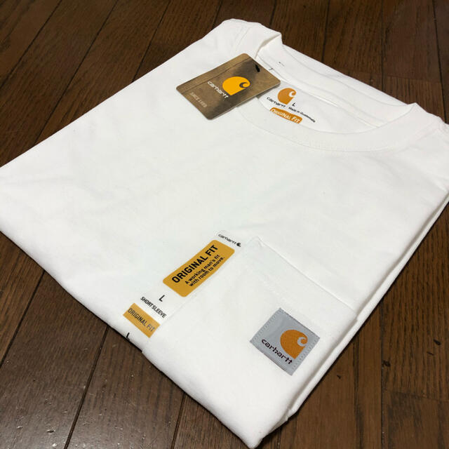 carhartt(カーハート)の新品 carhartt カーハート白 ホワイト 半袖 Tシャツ メンズのトップス(Tシャツ/カットソー(半袖/袖なし))の商品写真